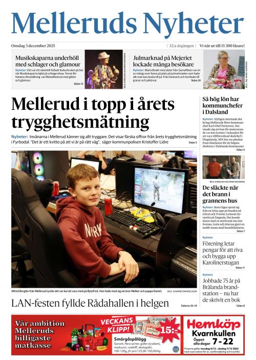 Melleruds nyheter 3.12.2025