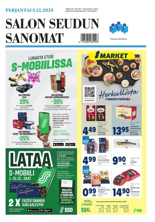 Salon Seudun Sanomat 5.12.2025