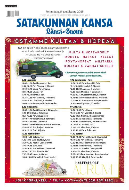 Satakunnan Kansa Länsi-Suomi 5.12.2025