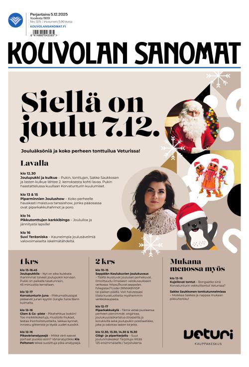 Kouvolan Sanomat 5.12.2025