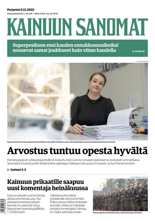 Kainuun Sanomat 5.12.2025