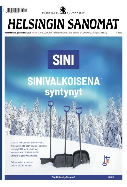 Helsingin Sanomat 5.12.2025