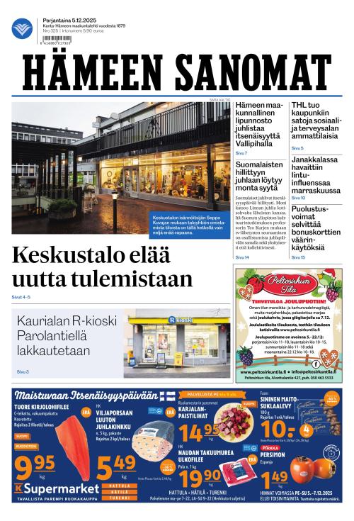 Hämeen Sanomat 5.12.2025