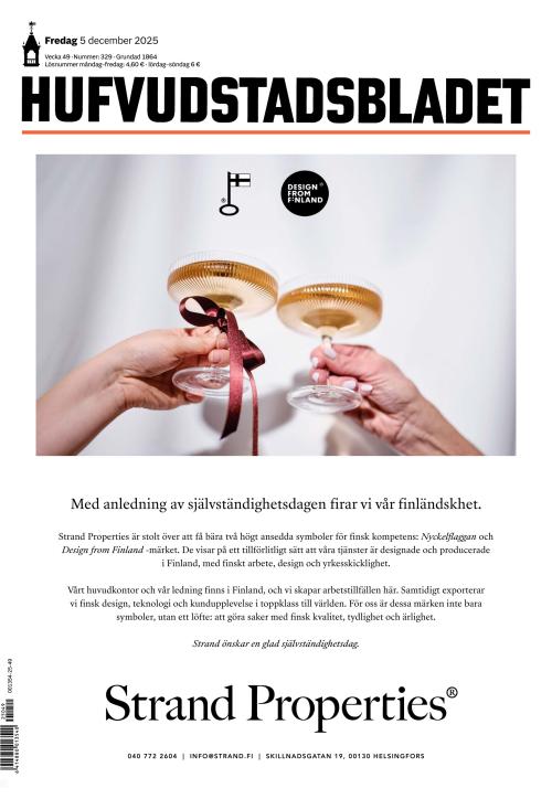 Hufvudstadsbladet 5.12.2025