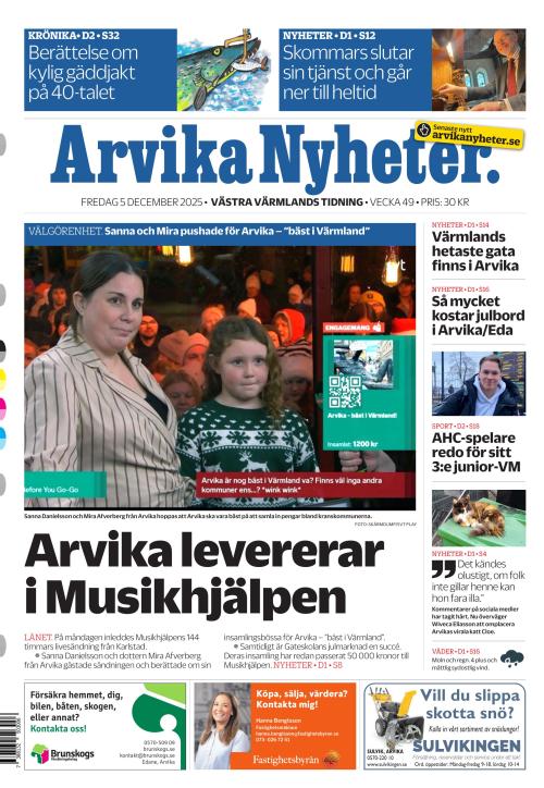 Arvika Nyheter 5.12.2025