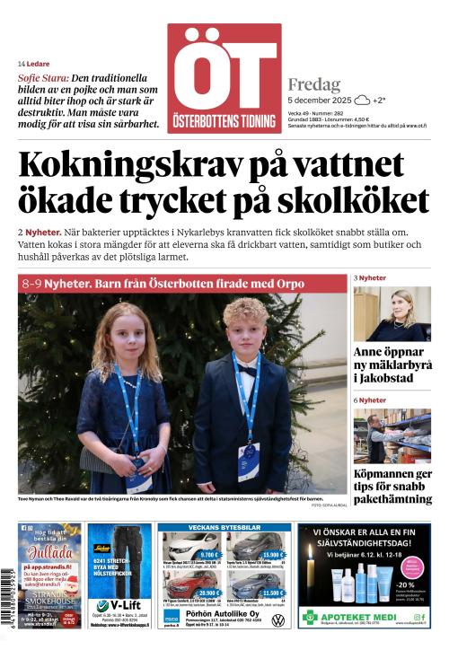 Österbottens Tidning 5.12.2025