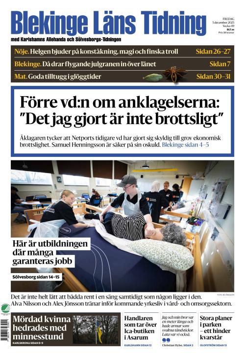 Blekinge Läns Tidning 5.12.2025