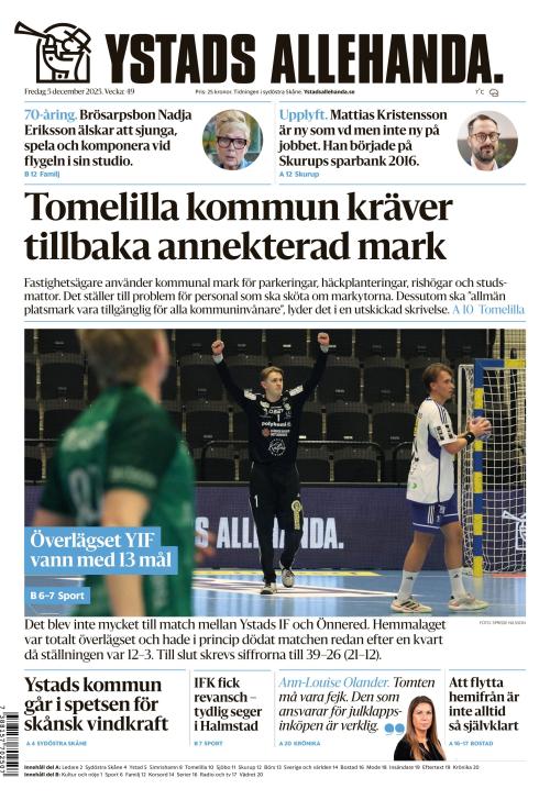 Ystads Allehanda 5.12.2025