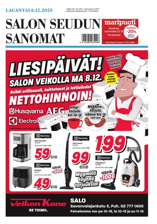 Salon Seudun Sanomat 6.12.2025