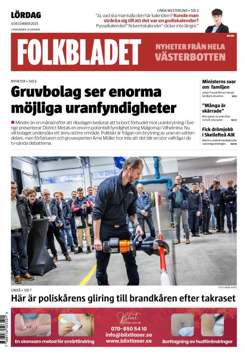 Folkbladet (Västerbotten) (SE) 6.12.2025