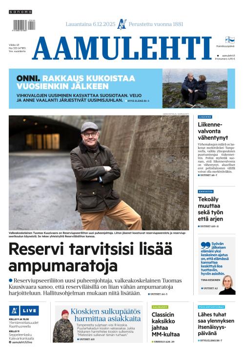 Aamulehti 6.12.2025
