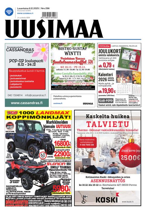 Uusimaa 6.12.2025