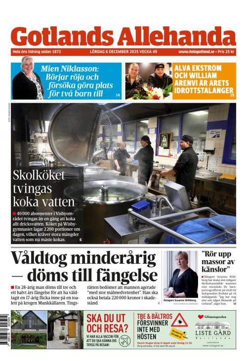 Gotlands Allehanda 6.12.2025