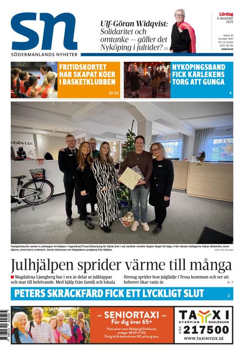 Södermanlands Nyheter 6.12.2025