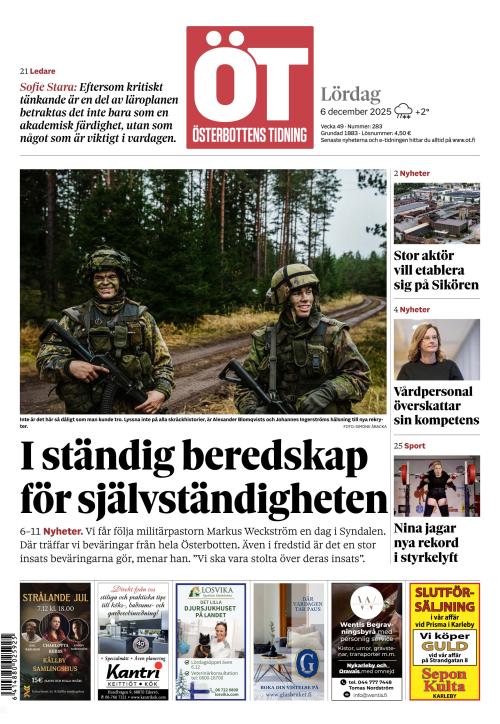 Österbottens Tidning 6.12.2025