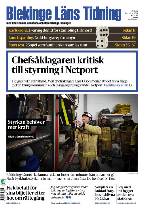 Blekinge Läns Tidning 6.12.2025
