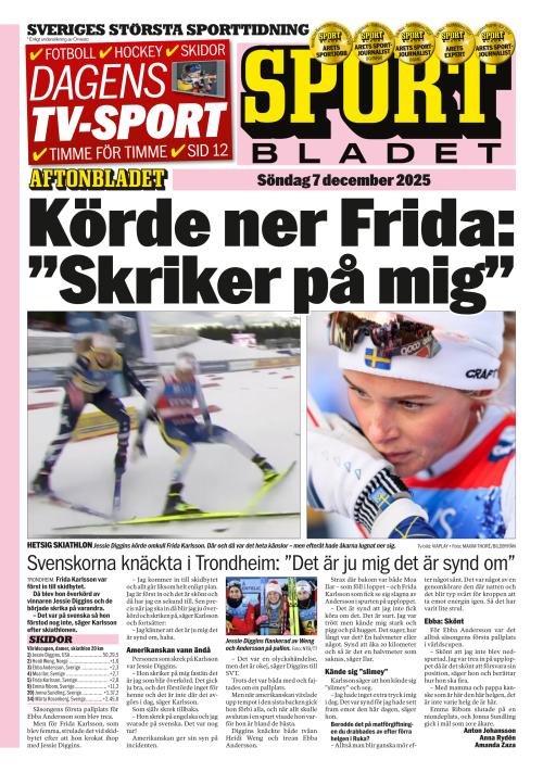 Aftonbladet Sportbladet 7.12.2025