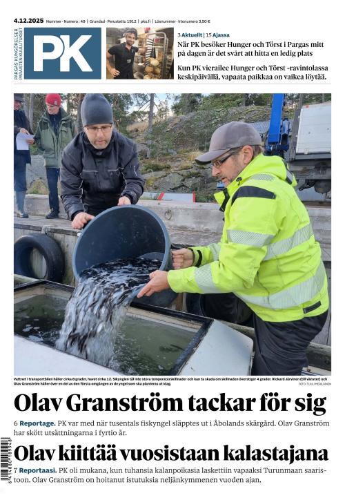 Paraisten kuulutukset 4.12.2025