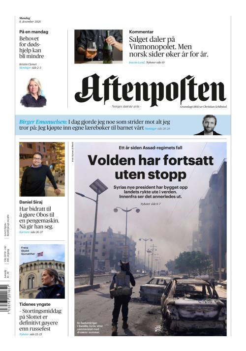 Aftenposten 8.12.2025