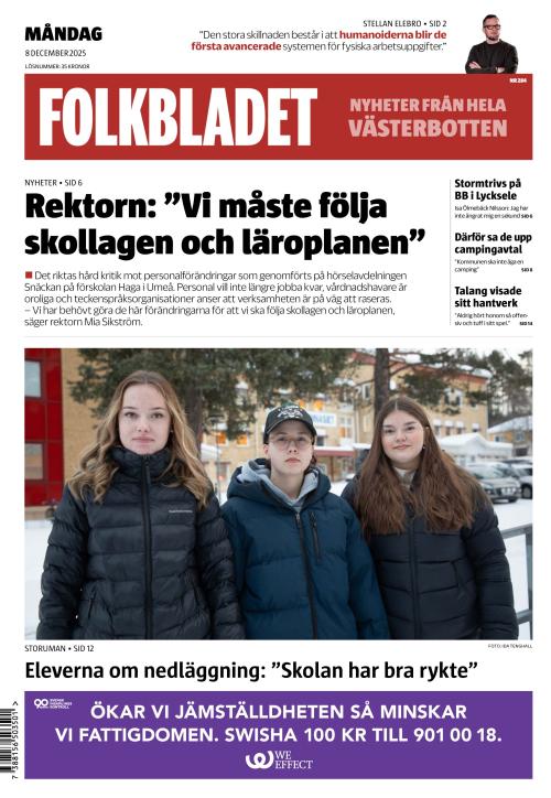 Folkbladet (Västerbotten) (SE) 8.12.2025