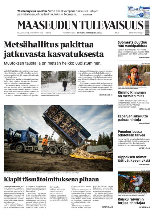 Maaseudun Tulevaisuus 8.12.2025