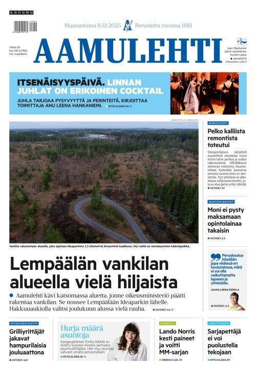 Aamulehti 8.12.2025