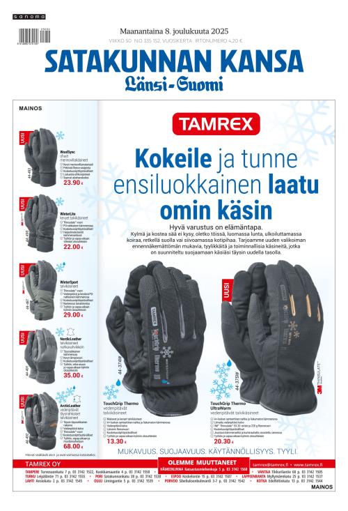 Satakunnan Kansa Länsi-Suomi 8.12.2025