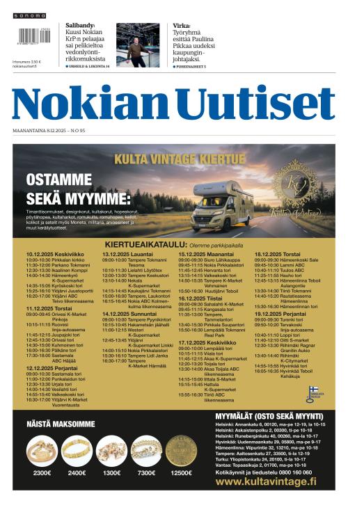 Nokian Uutiset 8.12.2025