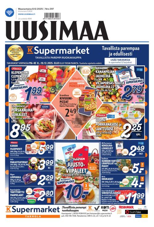 Uusimaa 8.12.2025
