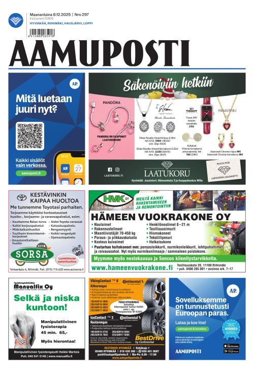 Aamuposti 8.12.2025