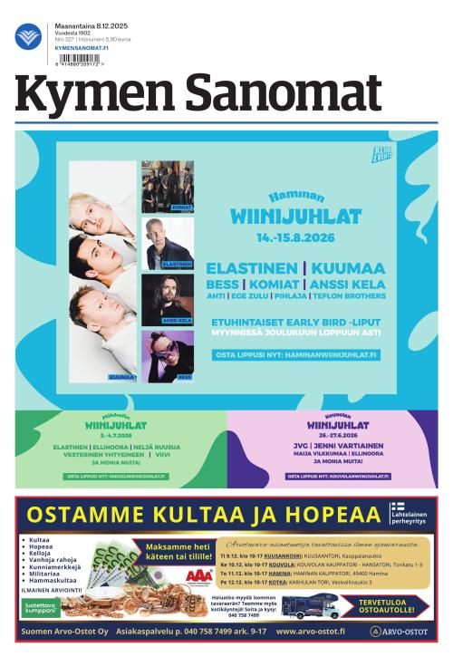 Kymen Sanomat 8.12.2025