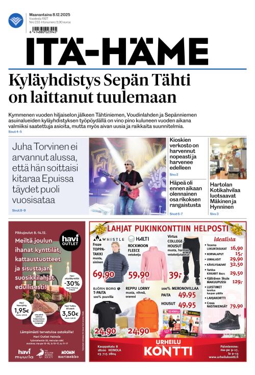 Itä-Häme 8.12.2025