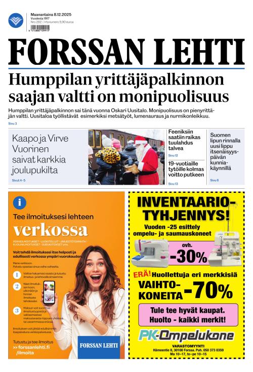Forssan Lehti 8.12.2025