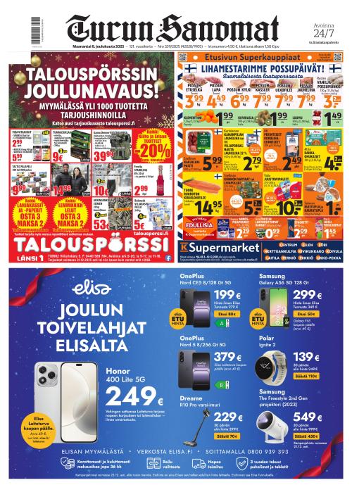 Turun Sanomat 8.12.2025
