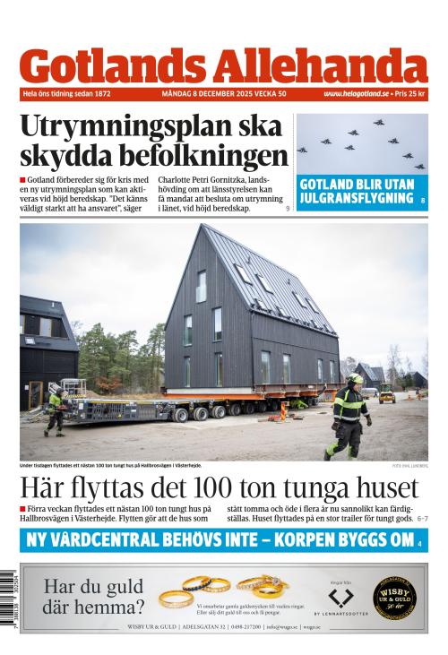 Gotlands Allehanda 8.12.2025