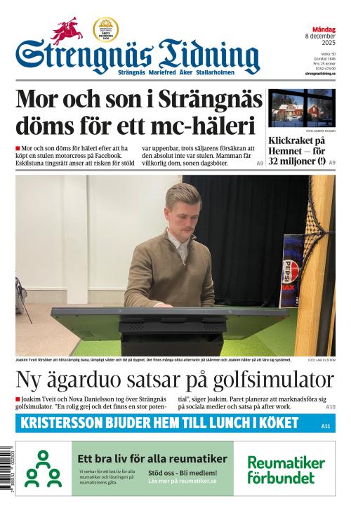 Strengnäs Tidning 8.12.2025