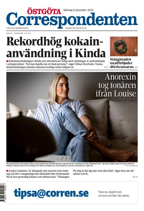 Östgöta Correspondenten 8.12.2025
