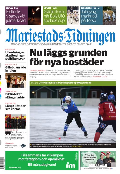 Mariestads-Tidningen 8.12.2025