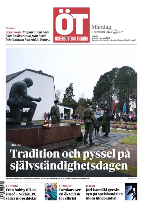 Österbottens Tidning 8.12.2025
