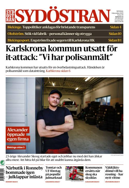 Sydöstran 8.12.2025