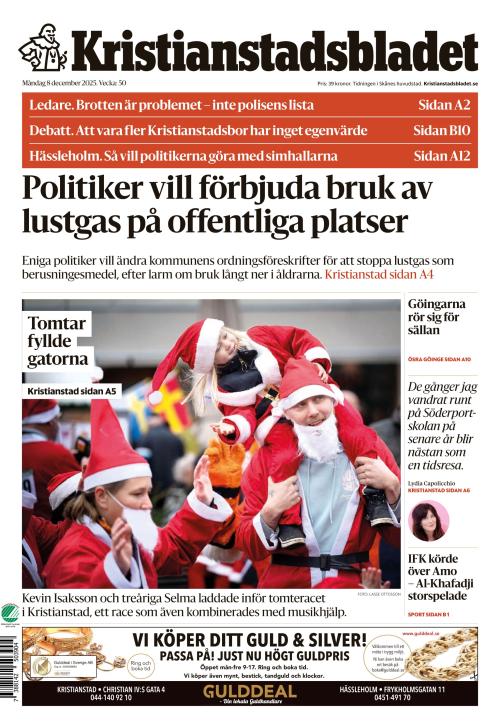 Kristianstadsbladet 8.12.2025