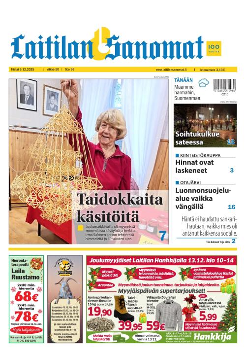 Laitilan Sanomat 9.12.2025
