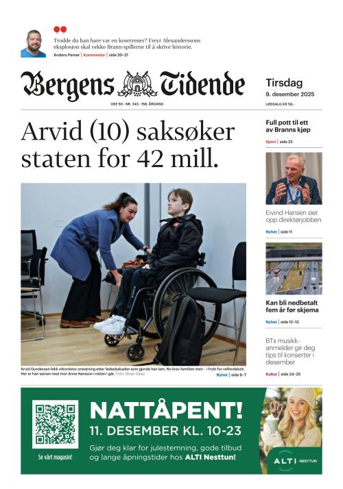 Bergens Tidende (NO) 9.12.2025