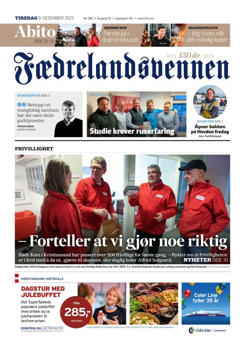 Fædrelandsvennen (NO) 9.12.2025