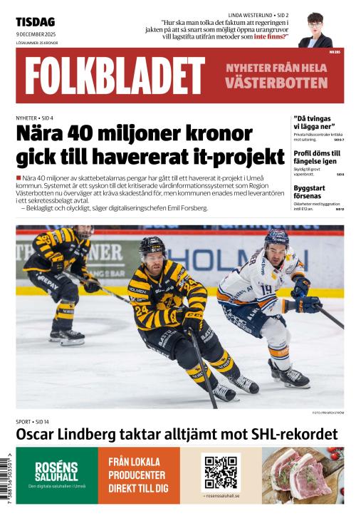 Folkbladet (Västerbotten) (SE) 9.12.2025