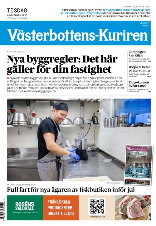 Västerbottens-Kuriren (SE) 9.12.2025