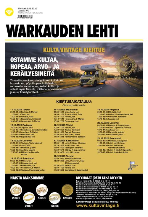 Warkauden Lehti 9.12.2025