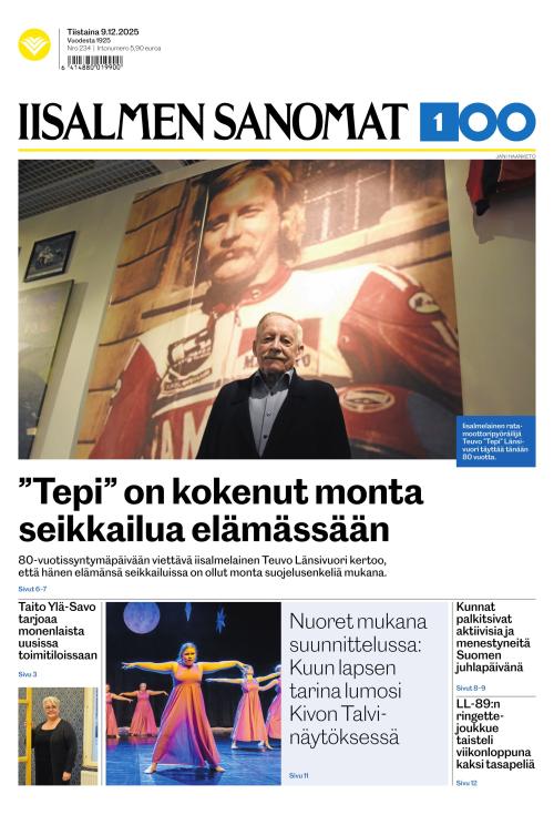 Iisalmen Sanomat 9.12.2025