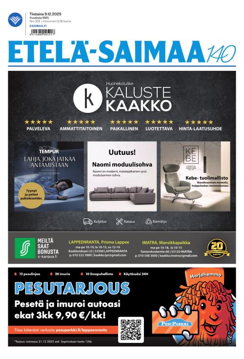 Etelä-Saimaa 9.12.2025