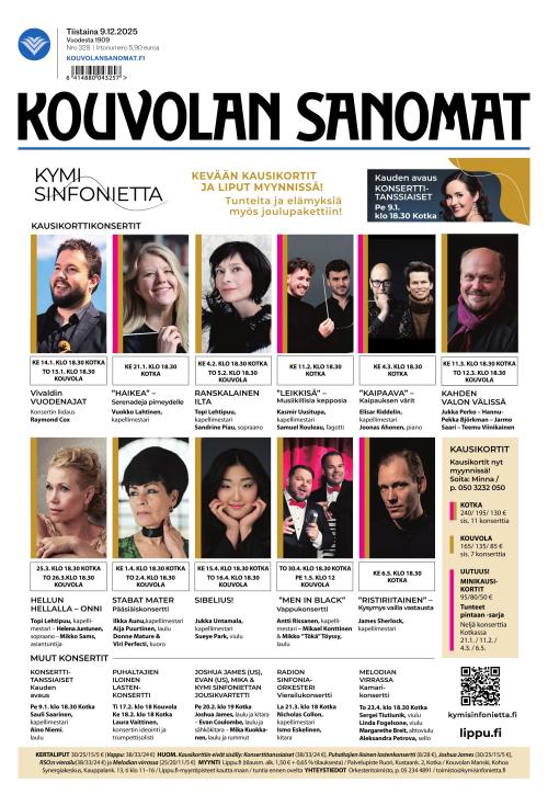 Kouvolan Sanomat 9.12.2025